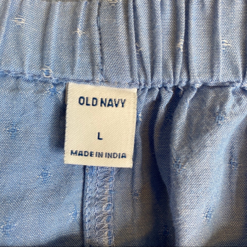 Old Navy Light Blue Off Shoulder Embroidered Top - Picture 7 of 8